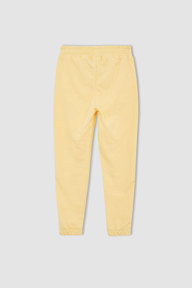 Girl - Regular Fit Knitted Bottom Trousers - Yellow