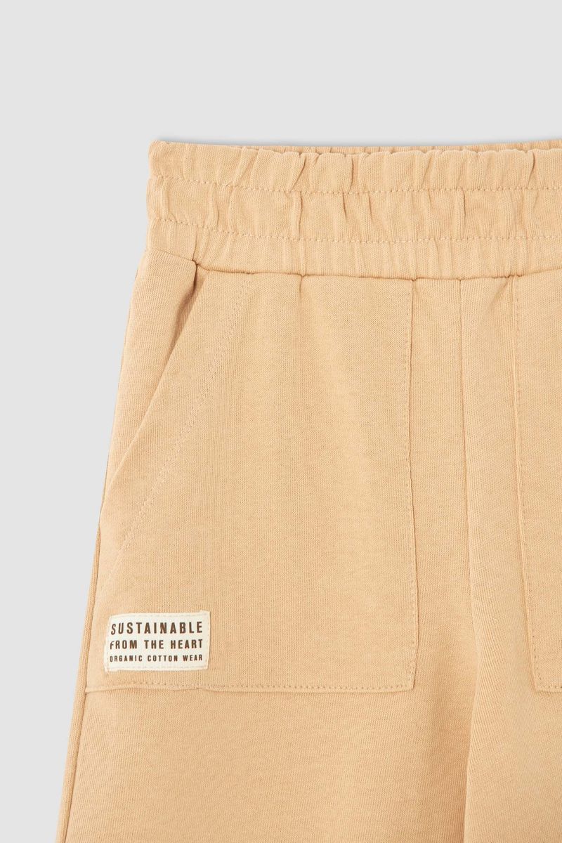 Girl Relax Fit Knitted Trousers - Beige