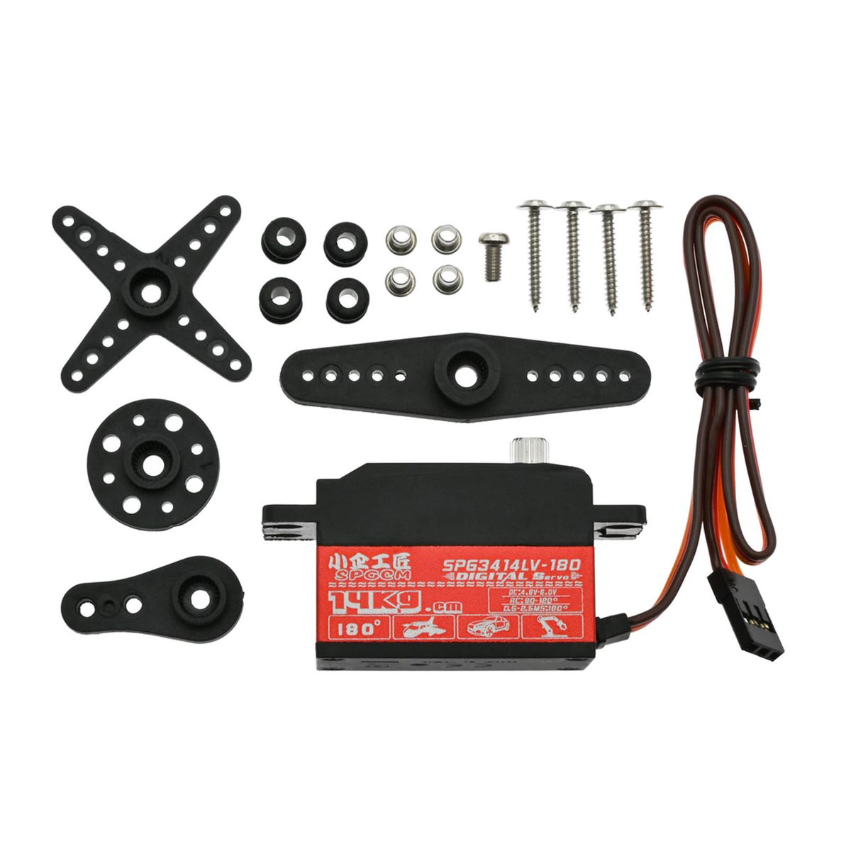 14KG Digital Servo Full Metal Gear,High Torque Servo Motor For RC