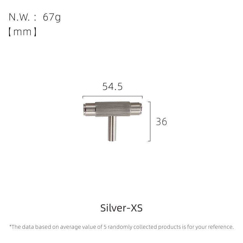 (Matt Silver-XS)Dooroom BrFurniture Handles Brushed Nickel Silver Pulls Wardrobe Dresser Cupboard Cabinet Drawer Knobs Free Of Finger Print
