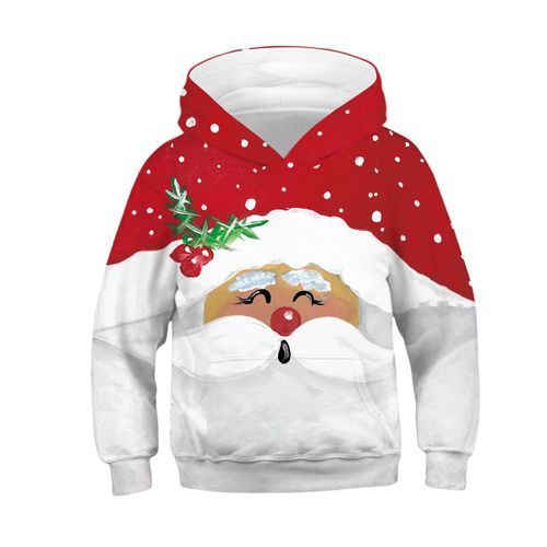 Children's Christmas Hooded Sweater---TZ296