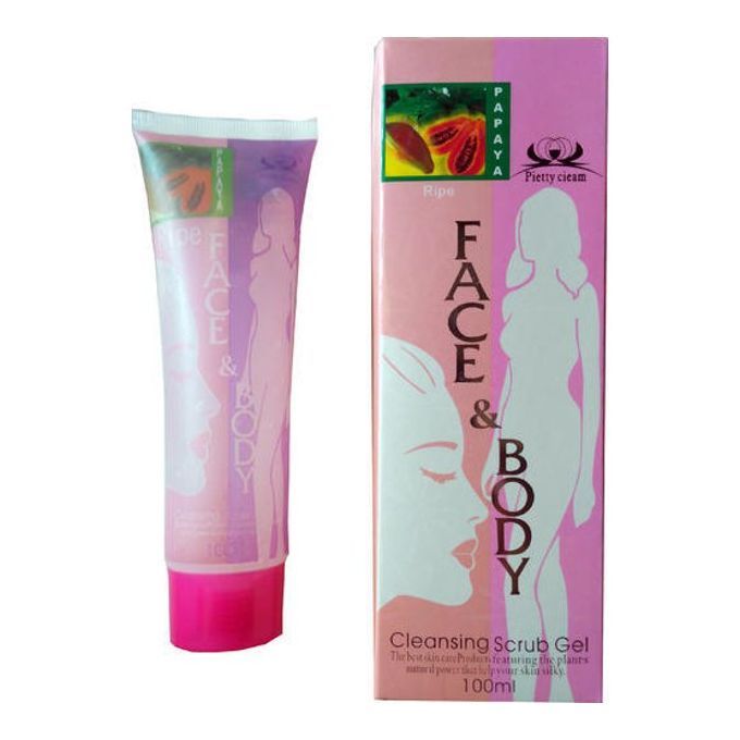 Papaya Face And Body Cleansing Scrub Gel (100 Ml)