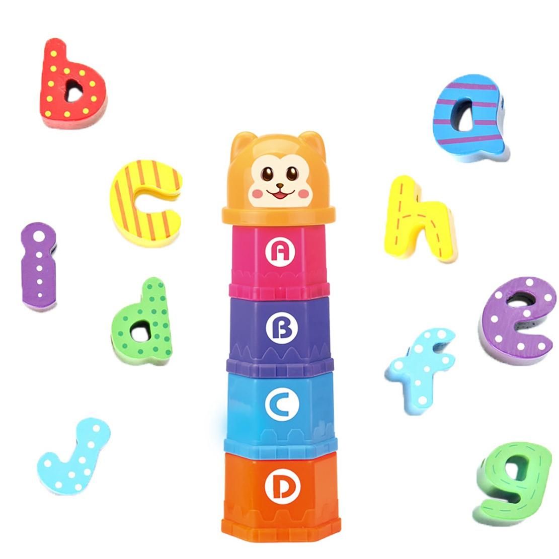 Baby Stacking Cups Children's Educational Bear Building