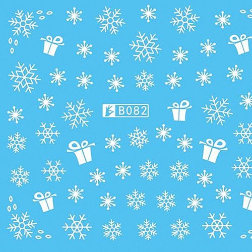 New Women Fashion Nail Art Manicure 3D Decoration Nail Glitter Christmas Snowflake Sticker