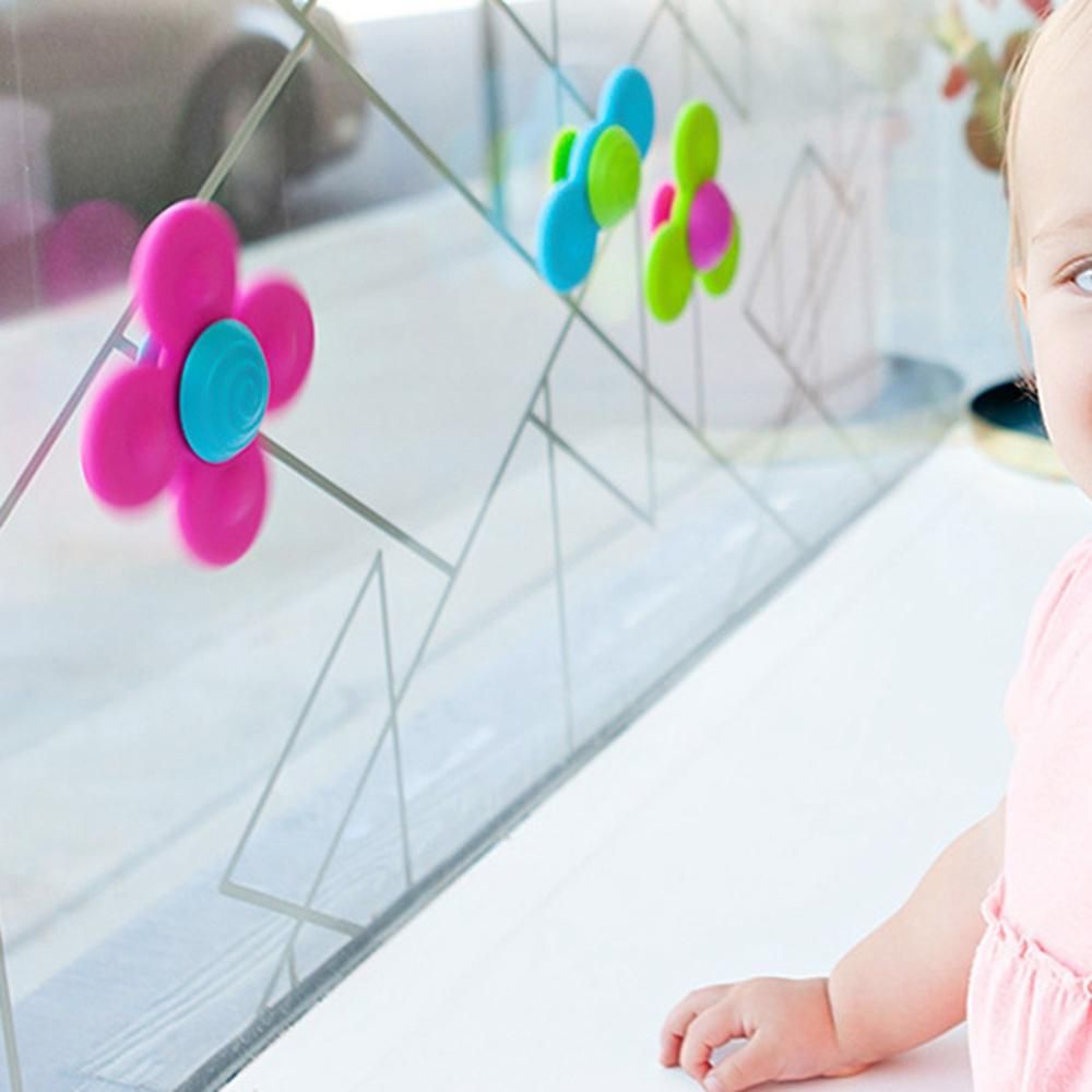 Baby Dining Table and Chair Sucker Turn and Turn Music Can Bite Silicone Baby Fingertip Baby Desktop Sucker Comfort Toy