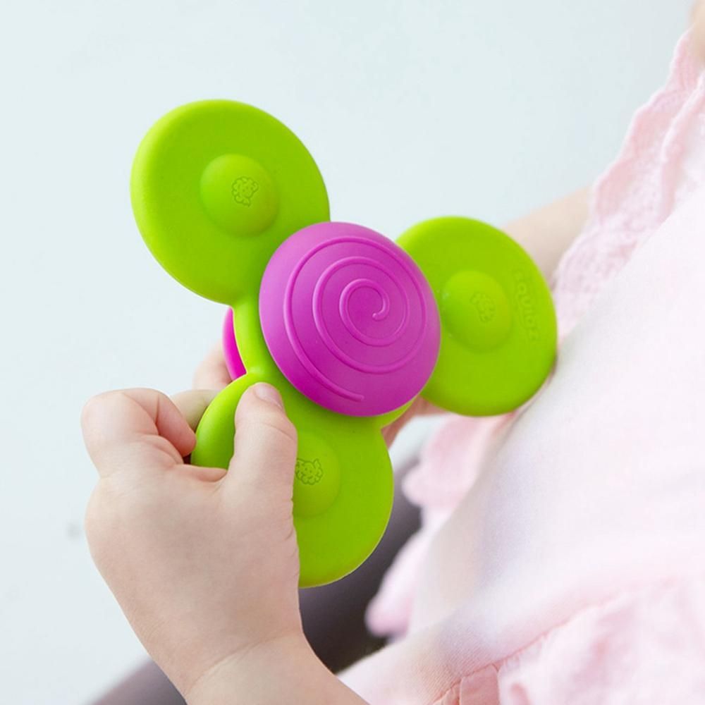 Baby Dining Table and Chair Sucker Turn and Turn Music Can Bite Silicone Baby Fingertip Baby Desktop Sucker Comfort Toy