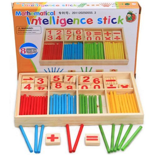 Preschool Teaching Tool Math Number Counting Sticks Educational Toys
