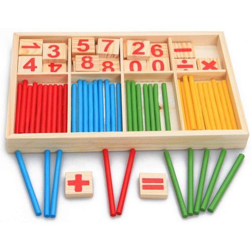 Preschool Teaching Tool Math Number Counting Sticks Educational Toys