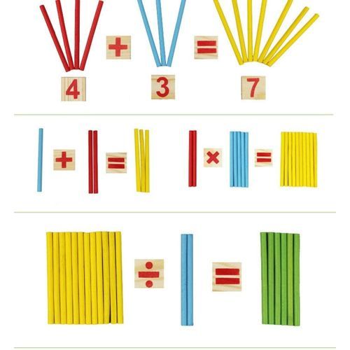 Preschool Teaching Tool Math Number Counting Sticks Educational Toys