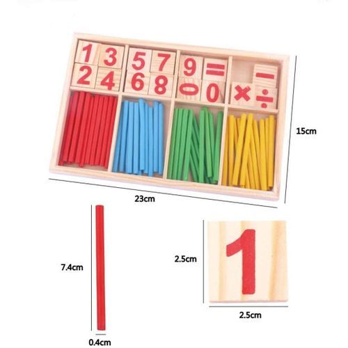 Preschool Teaching Tool Math Number Counting Sticks Educational Toys
