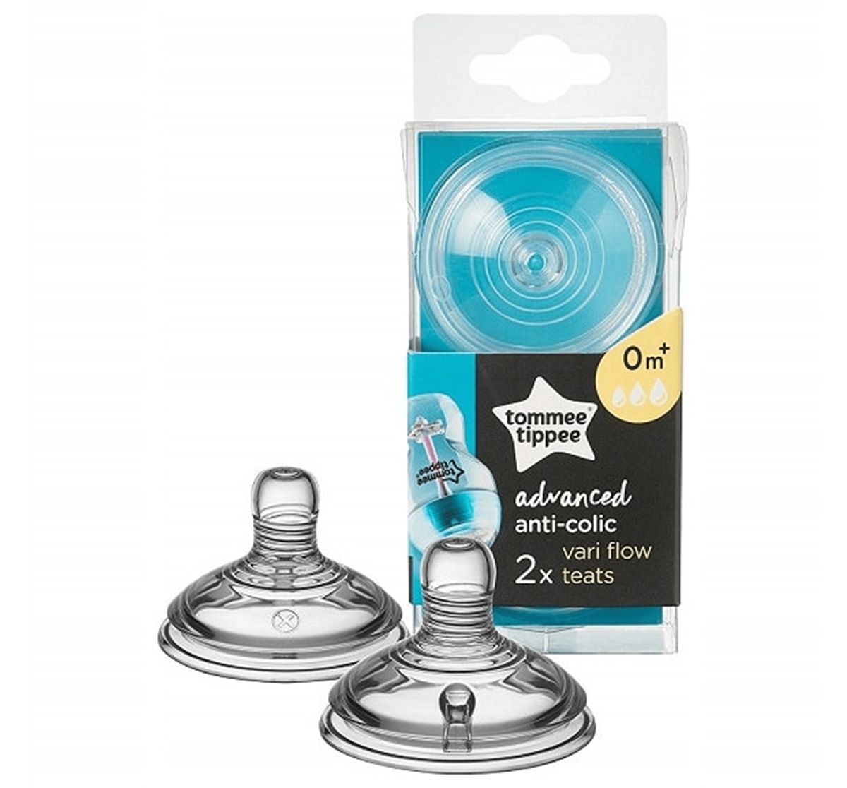Advanced Anti-Colic Teats Vari Flow 2pk 0m+