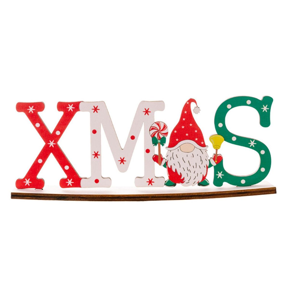 Christmas Table Top Decoration Wooden Santa Table Top Decoration