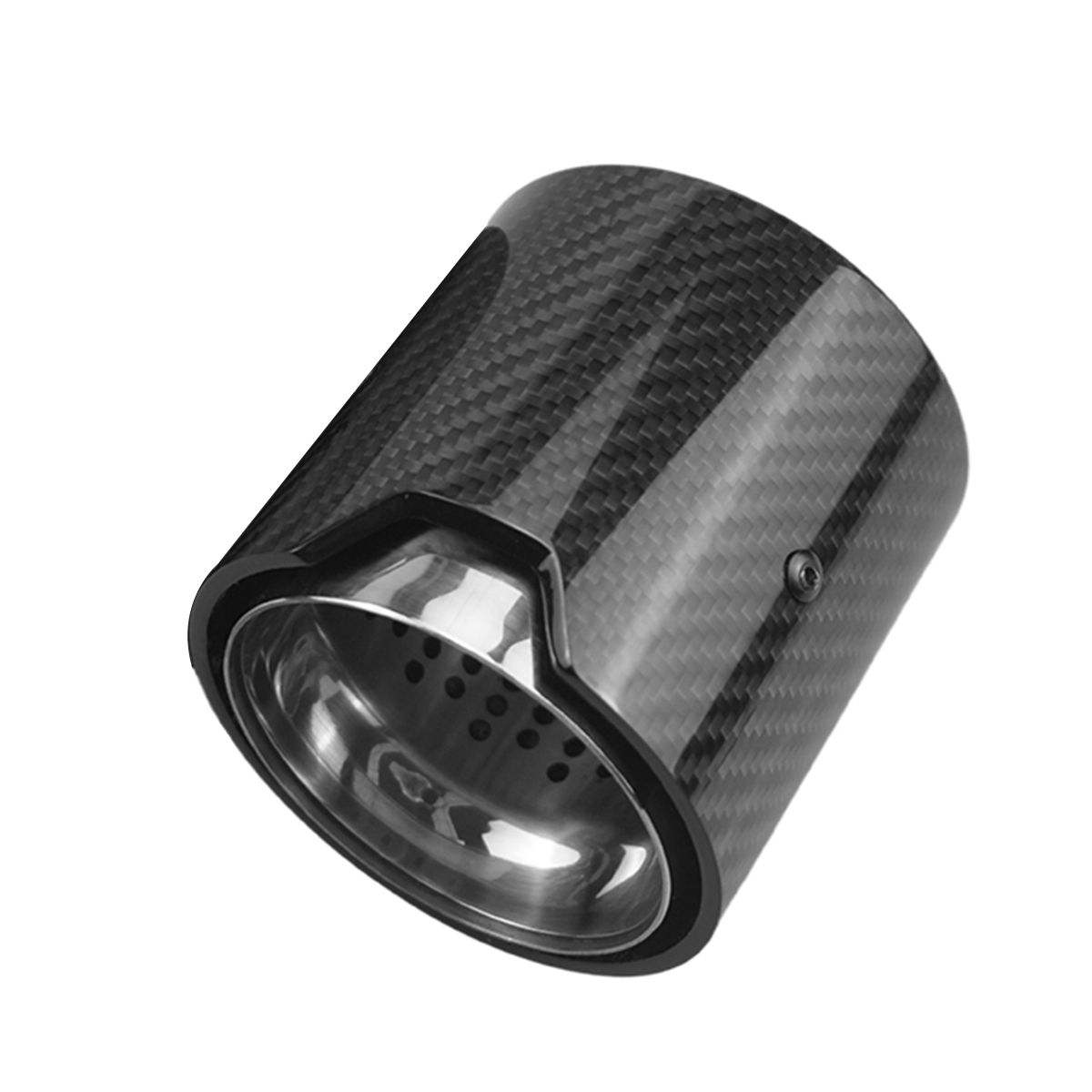 1PCS Glossy Carbon Fiber Exhaust Tip Auspuffspitze for M2