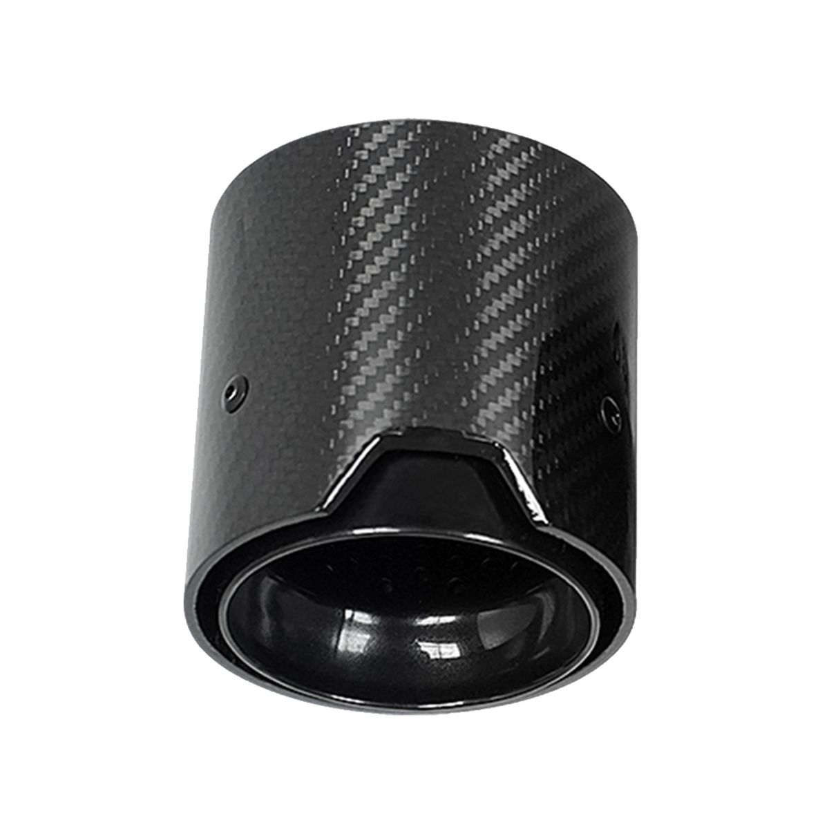 1PCS Glossy Carbon Fiber Exhaust Tip Auspuffspitze for M2