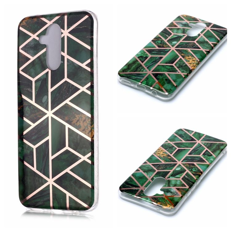 Plating Marble Pattern Soft TPU Protective Case