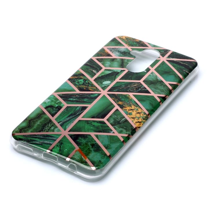 Plating Marble Pattern Soft TPU Protective Case