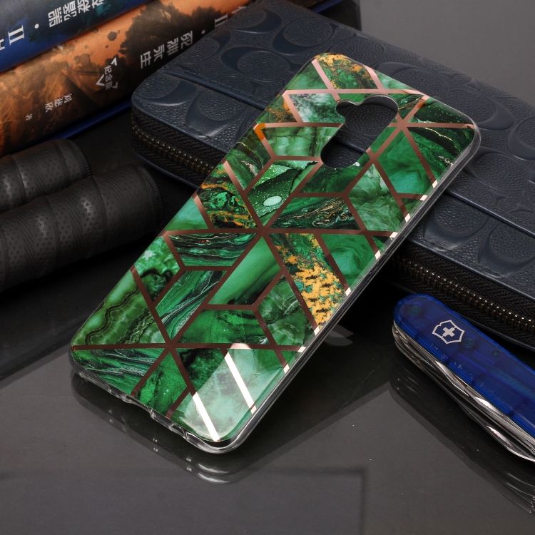 Plating Marble Pattern Soft TPU Protective Case
