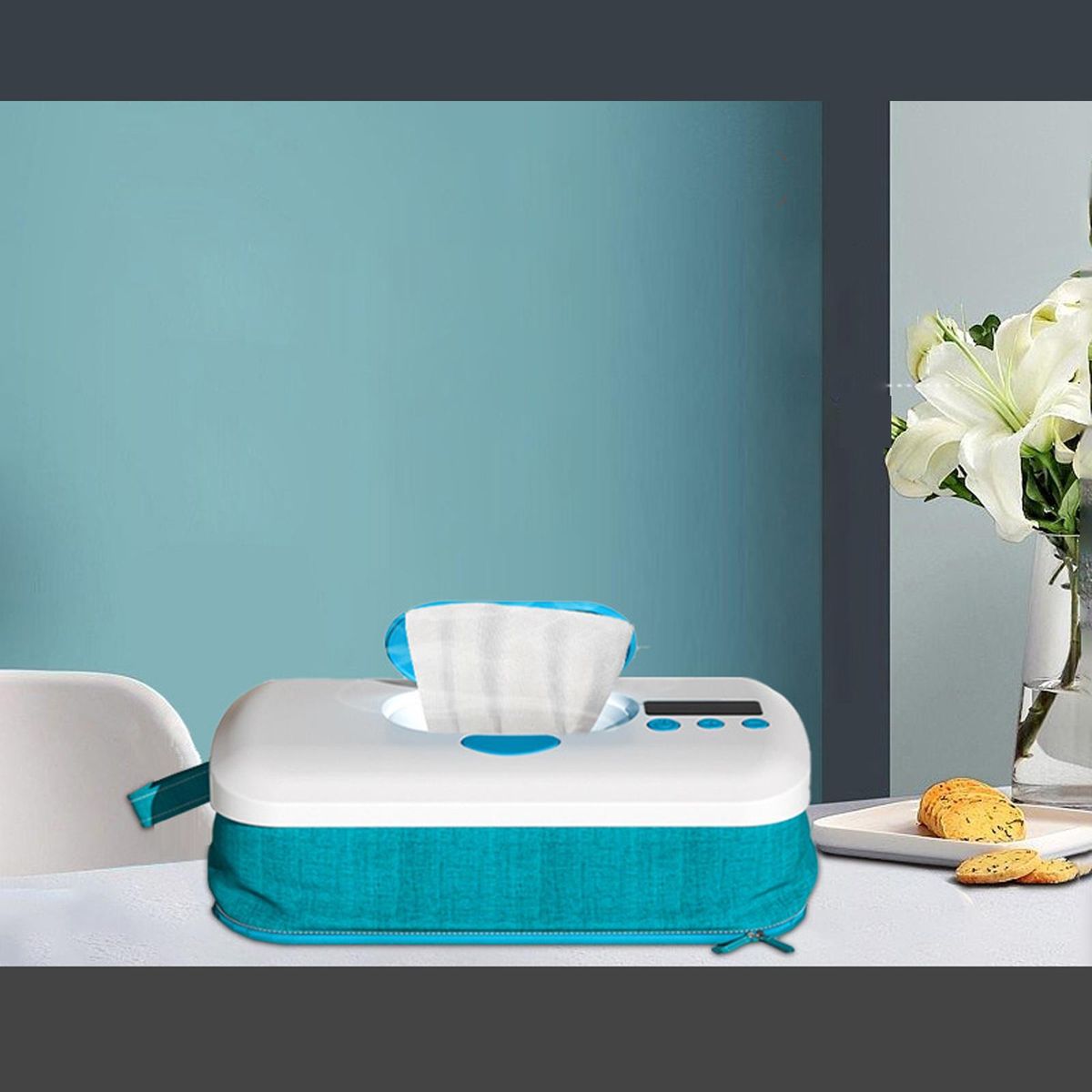 Wipe Warmers  Dispenser Case Traveling Warms Blue