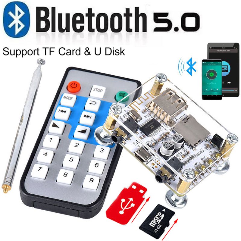 Bluetooth 5.0 Music Audio Adapter Module Wired Speaker Wireless Adapter
