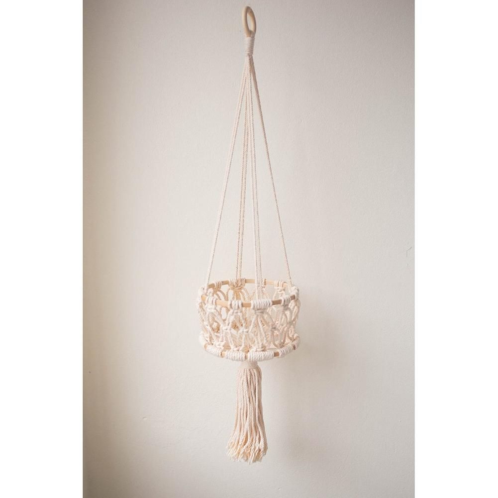 3 Tier Hanging Basket Macrame Fruit Storage Container