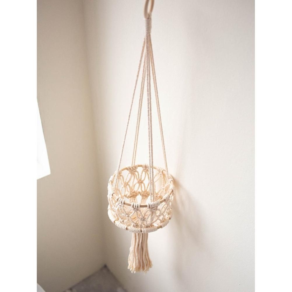 3 Tier Hanging Basket Macrame Fruit Storage Container