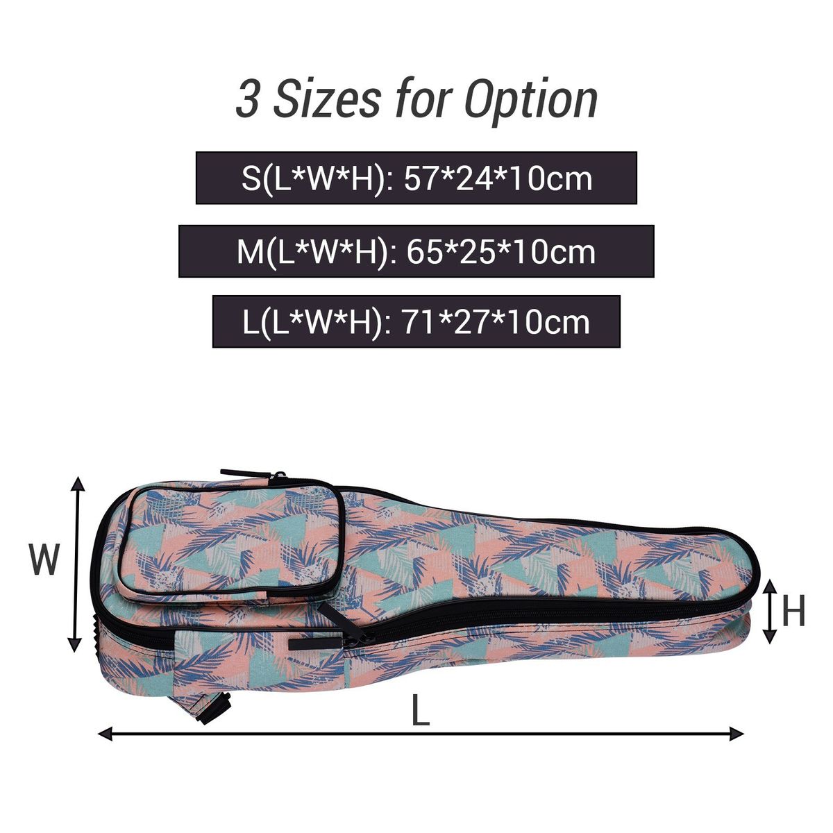Concert Ukulele Gig Bag 23 Inch Stylish Padded Cotton