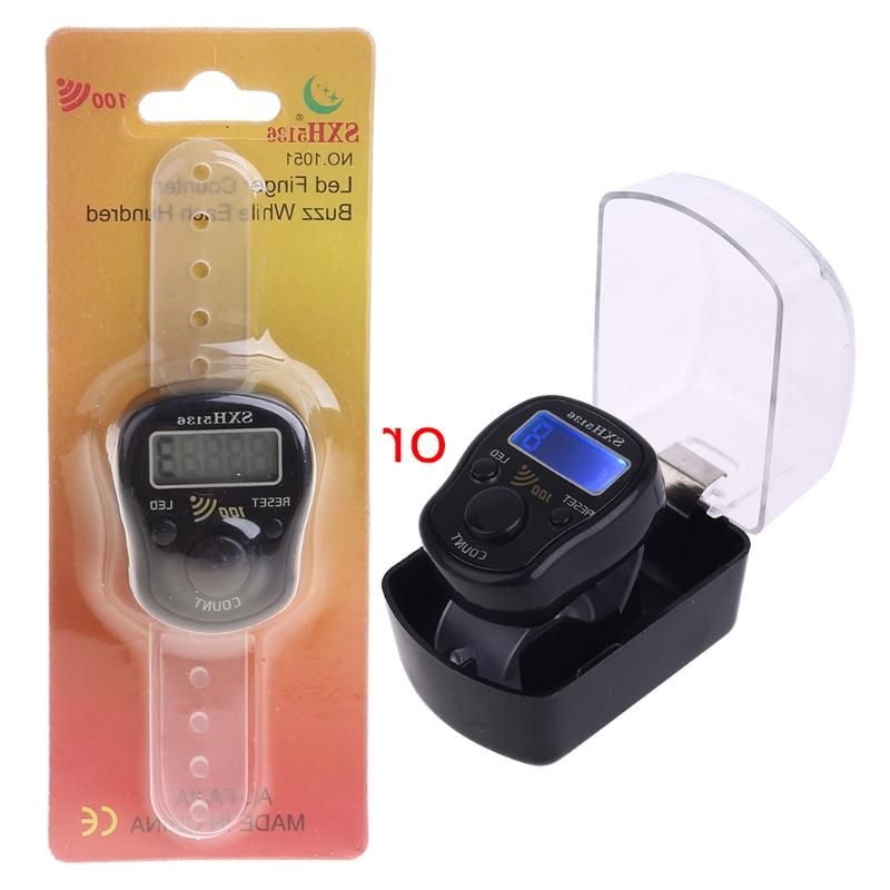Hand Tally Counter,Portable Wrist Digital Electronic Counter With LED Light And Sound Finger Tool