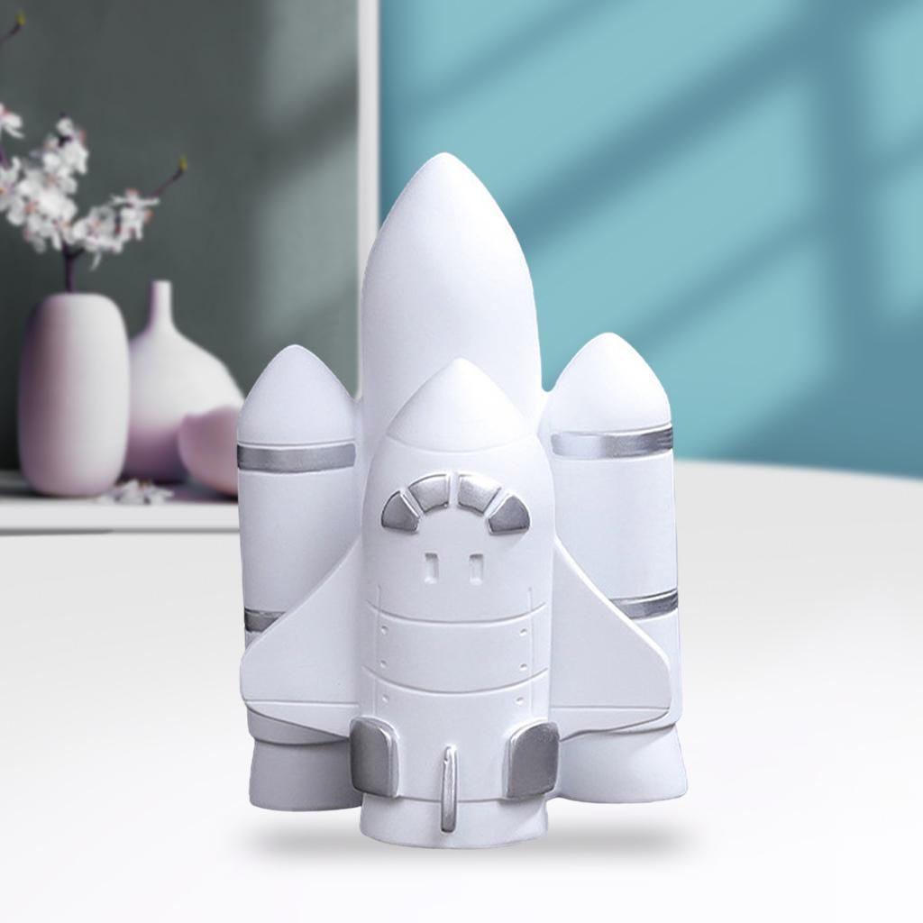 Premium Astronaut Figurines Hotel Desktop Decoration Rocket Silver