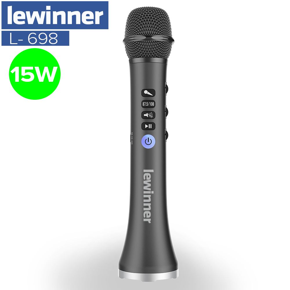 Lewinner L-698 Wireless Karaoke Bluetooth Microphone 2 In 1