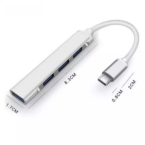 4 Ports USB Hub  Adjustable Adapter