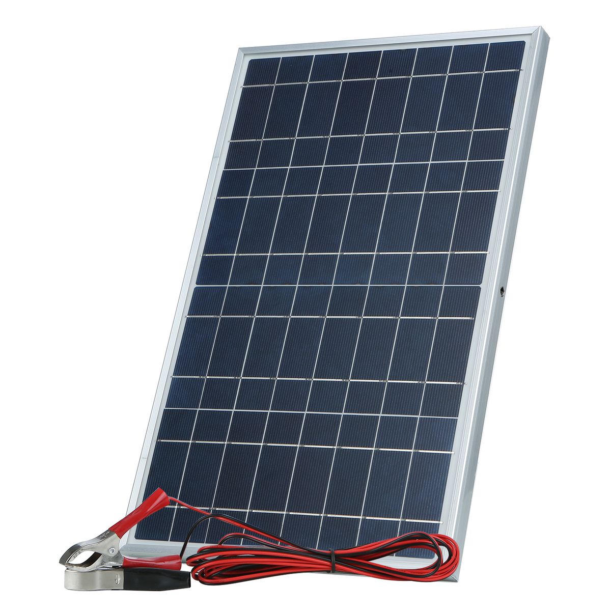 30W D C 12V/18V Solar Panel Kit Set With Alligator Clip/