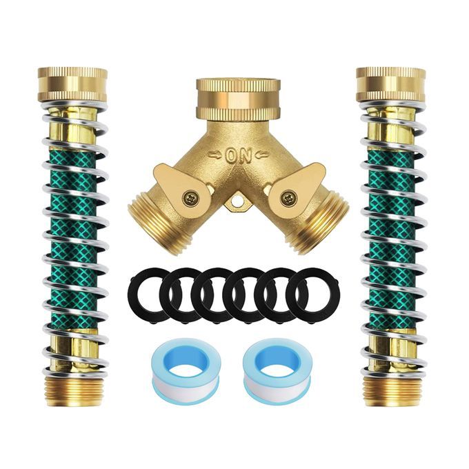 2 Way Garden Hose Splitters 3/4'' Y Way Connector Faucet