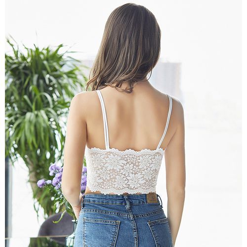 5 In 1 Lace Bra Wireless Plus Size Padded Top Sexy Women Bralet Seamless