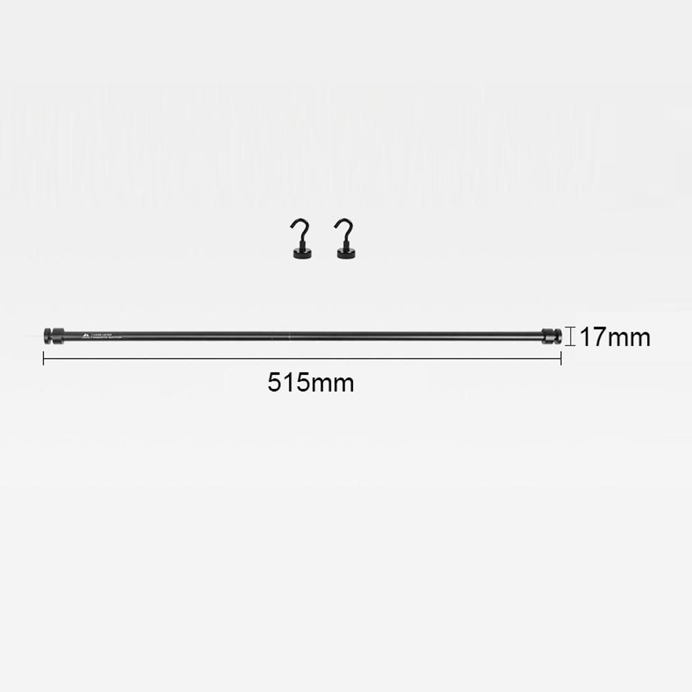 Outdoor Camping Picnic Cups Bowls Hanger Rod Portable Aluminum Alloy Storage Hangers Rod Multifunctional Foldable Table Side Magnetic Rod