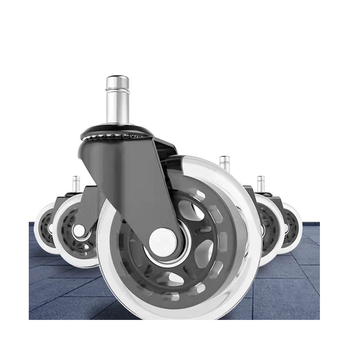 Office Chair Wheels Replacement Rubber Chair Casters for