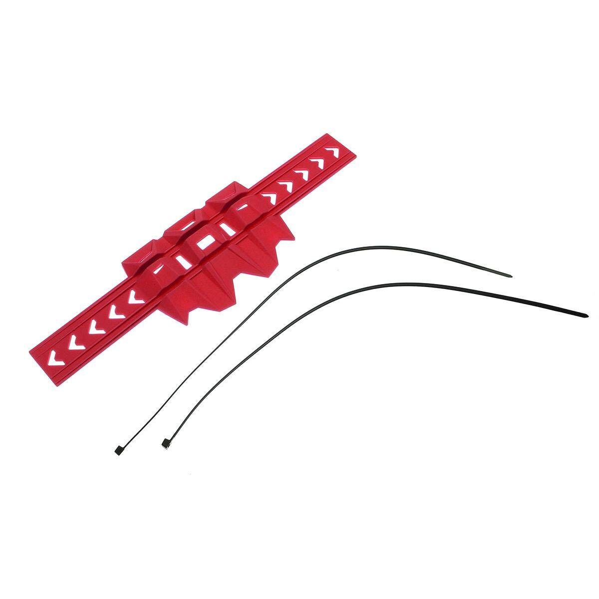 Motorcycle Exhaust Muffler Pipe Heat Shield Strip Anti-scalding Protector Cover Red Red (red)