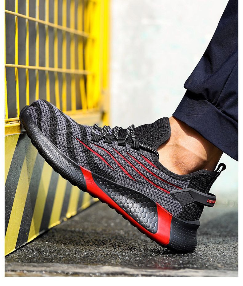 Mens Work Boots Safety Shoes Steel Toe Cap Lightweight Shoes