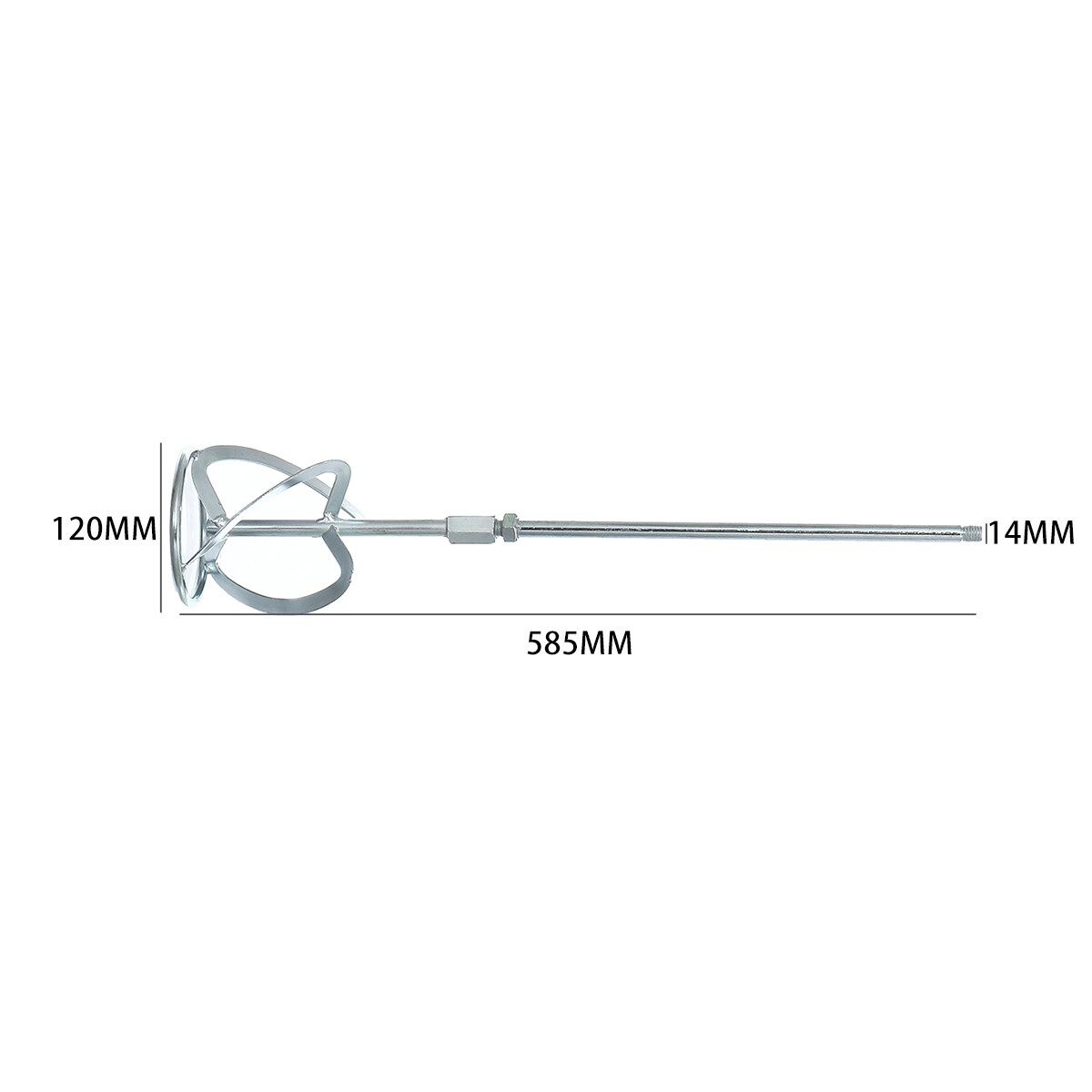 Drywall Mortar Hand-Held Mixer Plaster Cement Render Paint Tile 585MM/23'' Steel