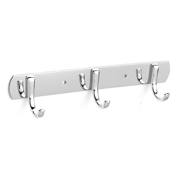 3/4/5/6 Stainless Steel Hooks Coat Hat Clothes Door Holder Rack Hook