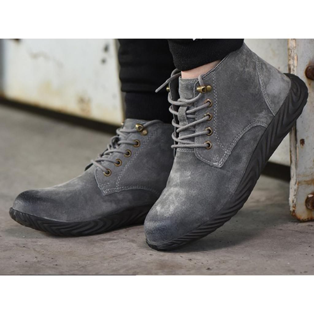 High Labor Insurance Shoes Men Stab-resistant Electric Welder 40 Gray