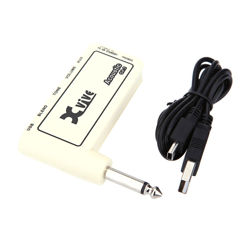 Mini Rechargeable Electric Guitar Plug Headphone Amp