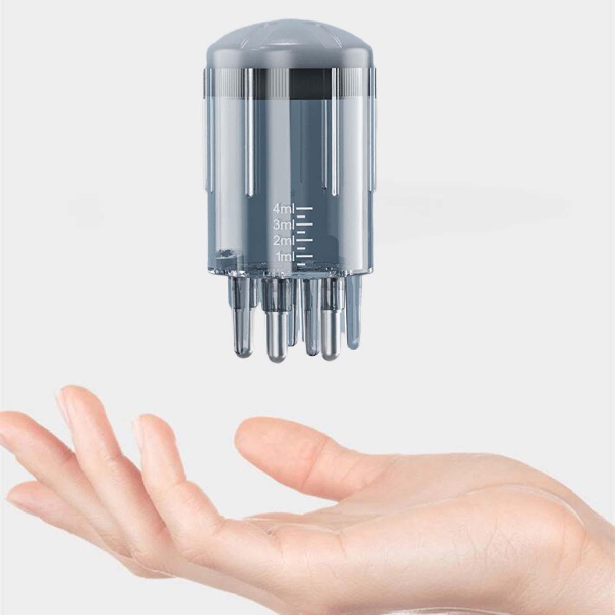 Scalp Applicator Comb 4ml Hair Oil Applicator Bottle Gray