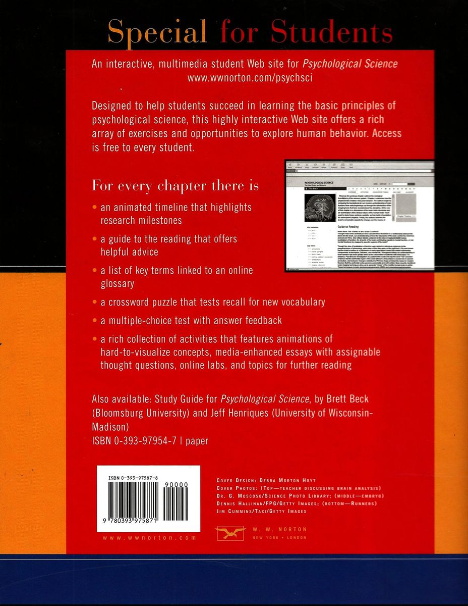 Psychological Science: Mind, Brain, And Behavior(HardCover)