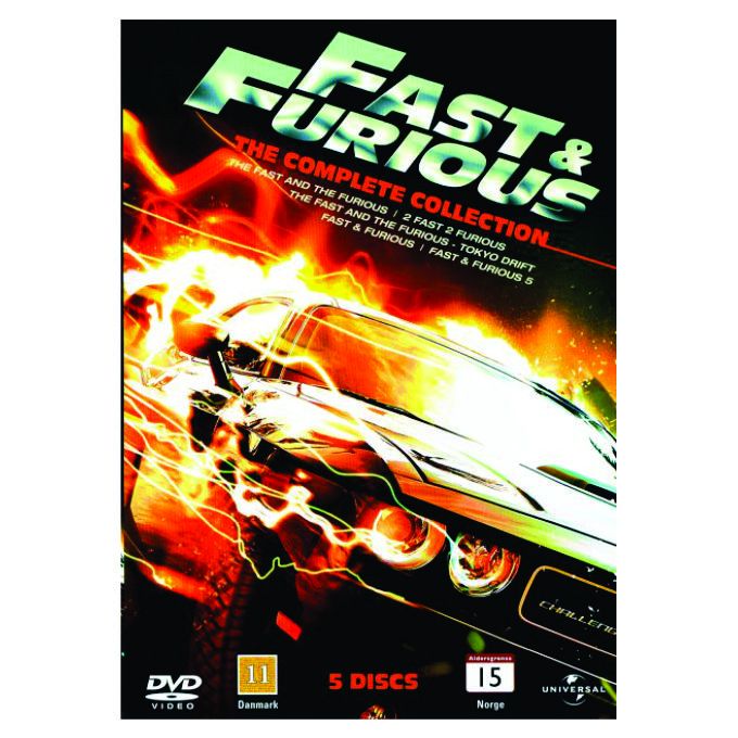 Fast And Furious - THE COMPLETE COLLECTION - 5 DVDs