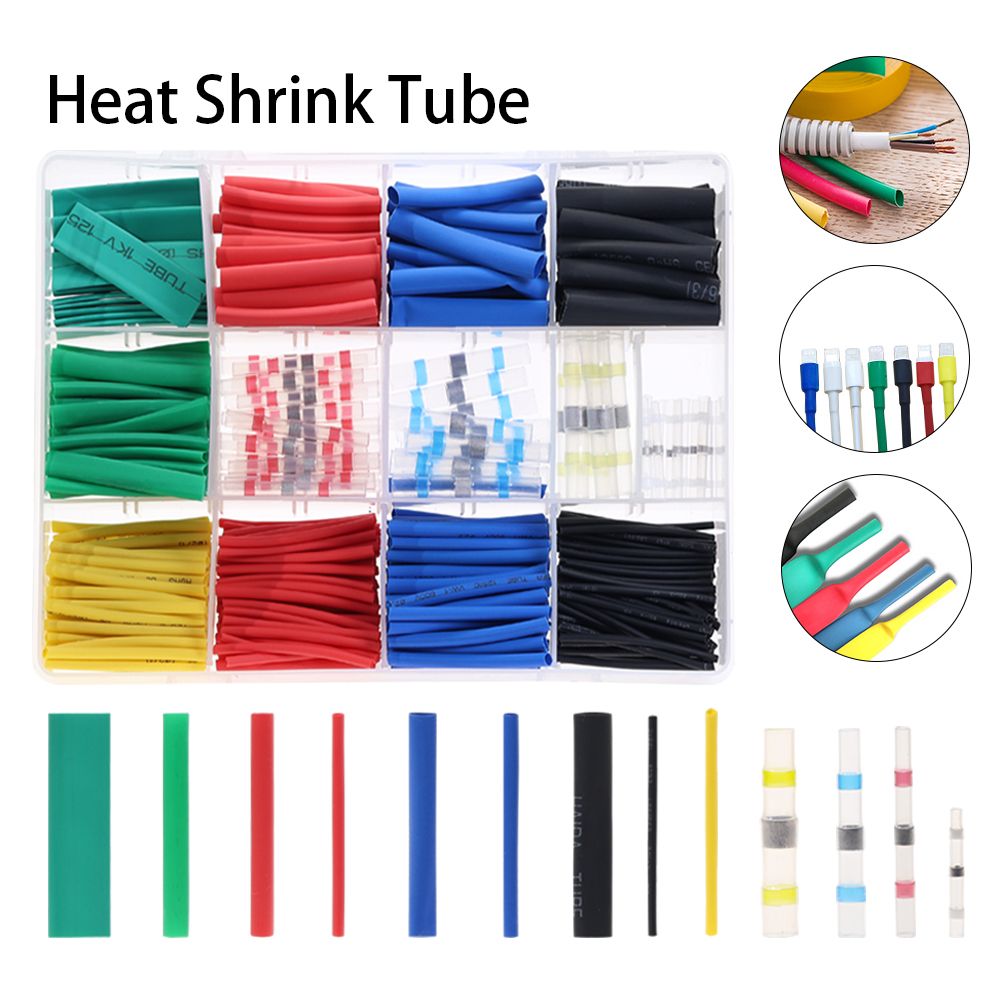 530Pcs Heat Shrink Self-Solder Wire Connectors Kit