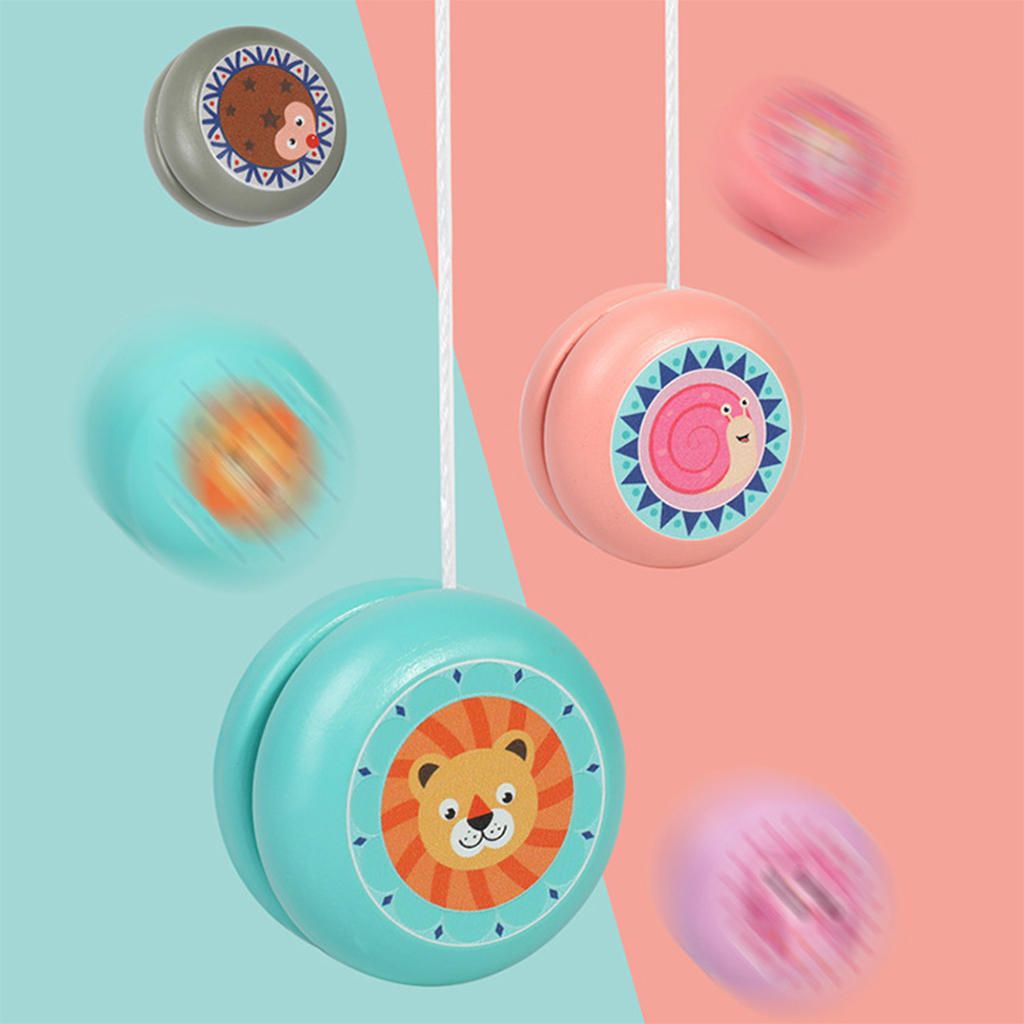 Classic Animal Yoyos Small Gifts, Wooden Yoyo Toy, Education Snail