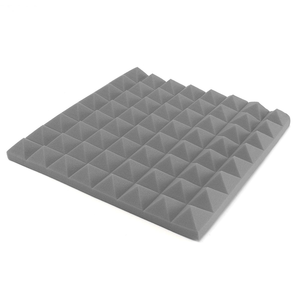 4pcs 30*30*5cm Soundproof Sponge Acoustic Panels Tiles Studio Sound Proofing Insulation Close Foam Mat For Studio, Piano Room, Drum Room, Anchor's Room, Home Theater, KTV, Meeting Rooms, Instrument Rooms, Etc. Grey