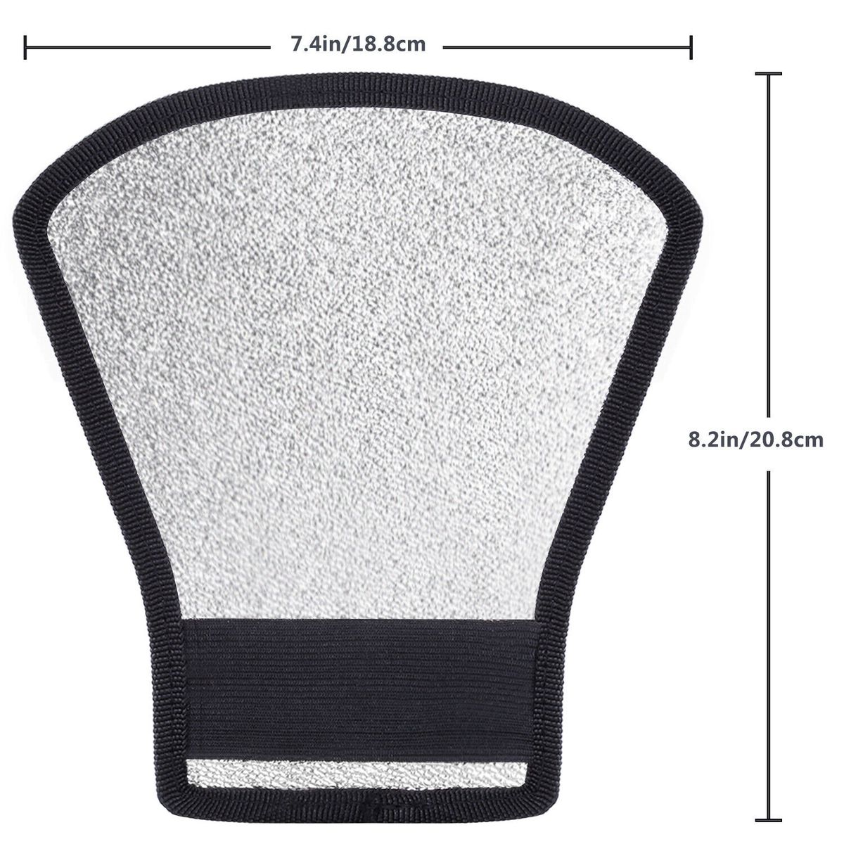 Two-Sides Flash Light Diffuser Silver/White Reflector For Speedlite Camera Flash