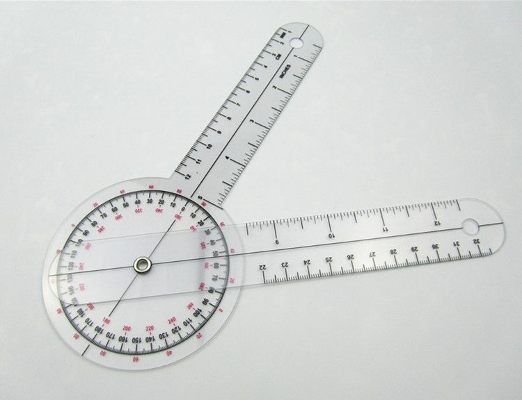 1pcs Goniometer Medical Ruler Plastic Protractor