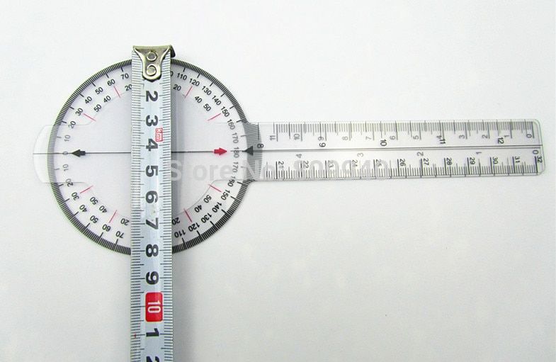 1pcs Goniometer Medical Ruler Plastic Protractor